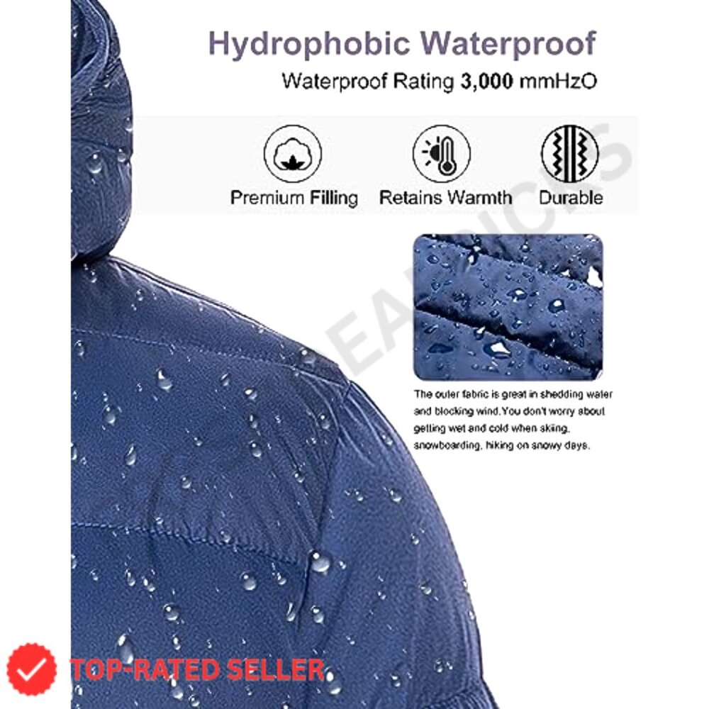 Lightweight Puffer Jacket Packable Winter Warm Qu… - image 5